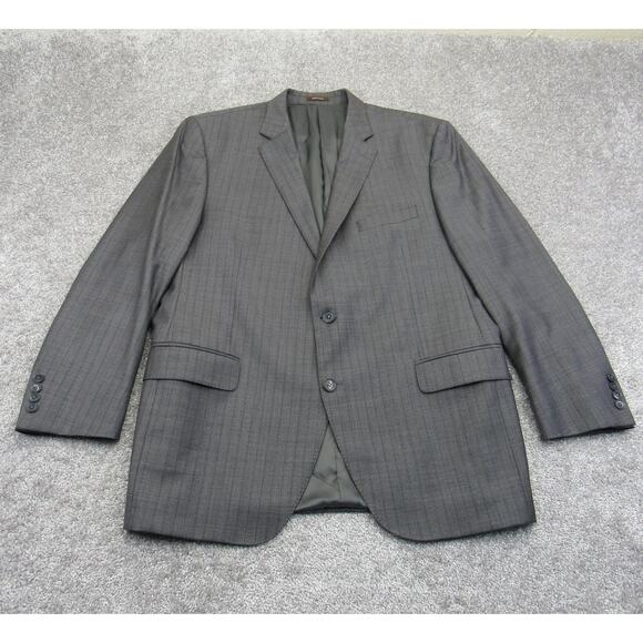 Peter Millar Mens Blazer 44R Gray Loro Piana Four Seasons Super 130's Wool Lined - Picture 1 of 16